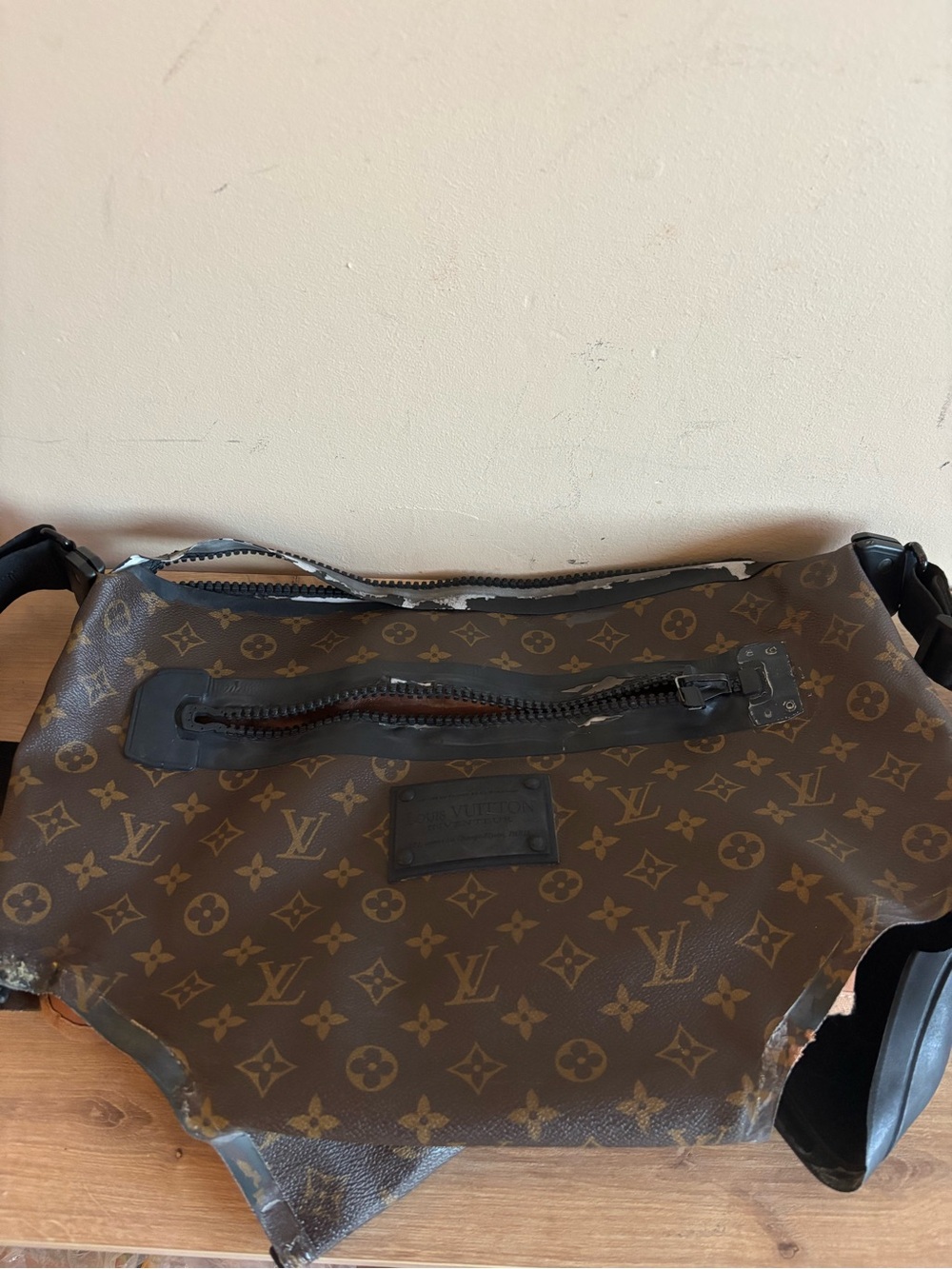 Louis Vuitton Brown Monogram Crossbody Bag waterproof project bag